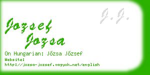 jozsef jozsa business card